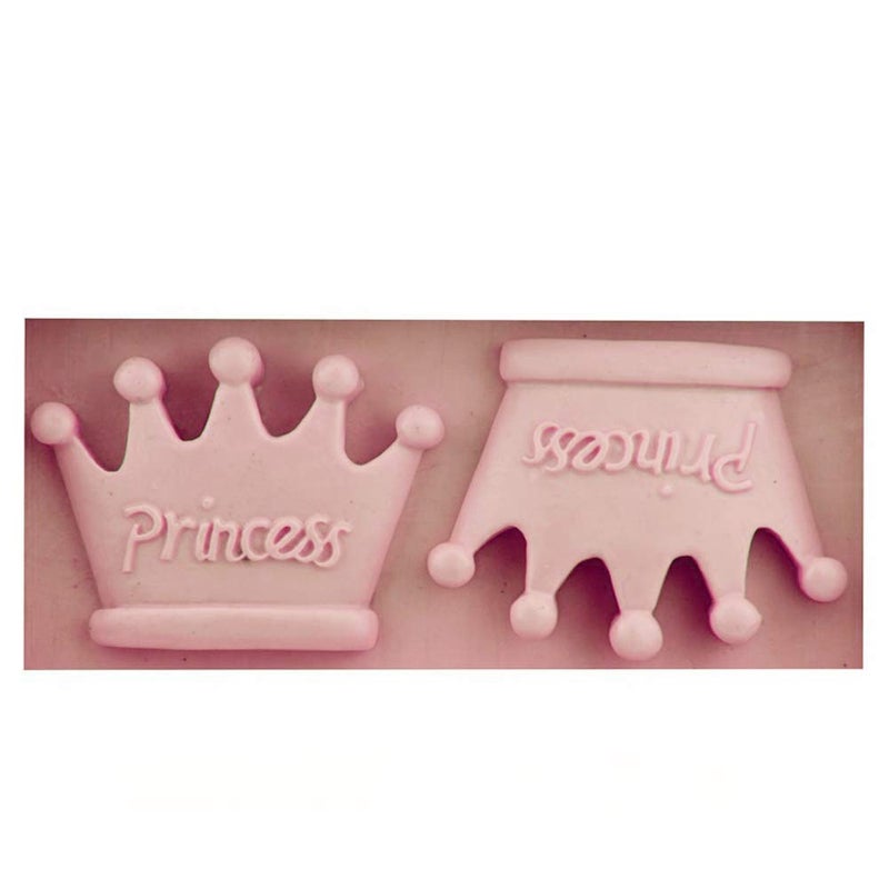 Seedomes 1PC Princess Crown Shape Silicone Mold for DIY Crystal Chocolate Desserts Jelly Shots Pudding Ice Cube Fondant Mold Gum Paste Cupcake Cake Topper Decoration Candy Soap Mould Handmade Ice Cream - Image 2